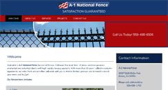 Desktop Screenshot of a1nationalfence.com